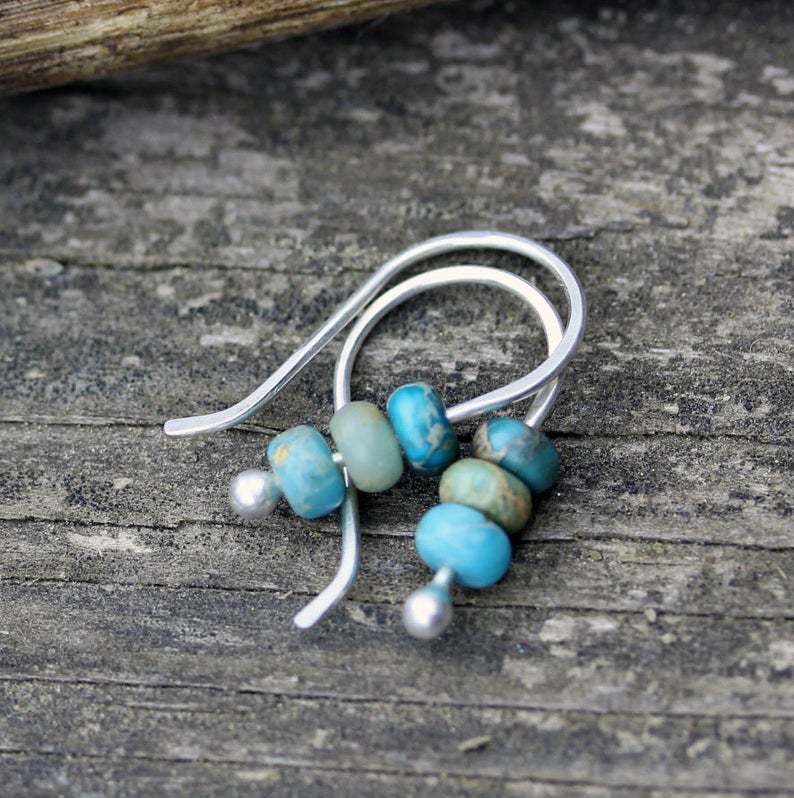 Ocean Turquoise Beaded Earrings