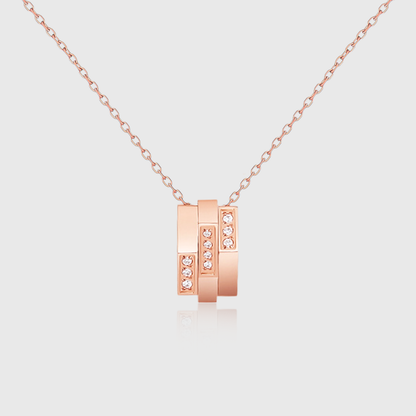 Crystal Geometric Drop Necklace 4