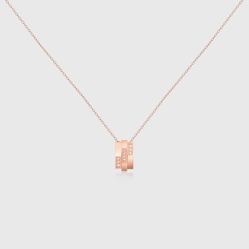 Crystal Geometric Drop Necklace 3