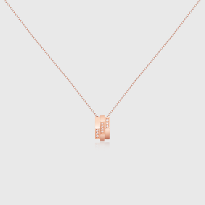 Crystal Geometric Drop Necklace 3