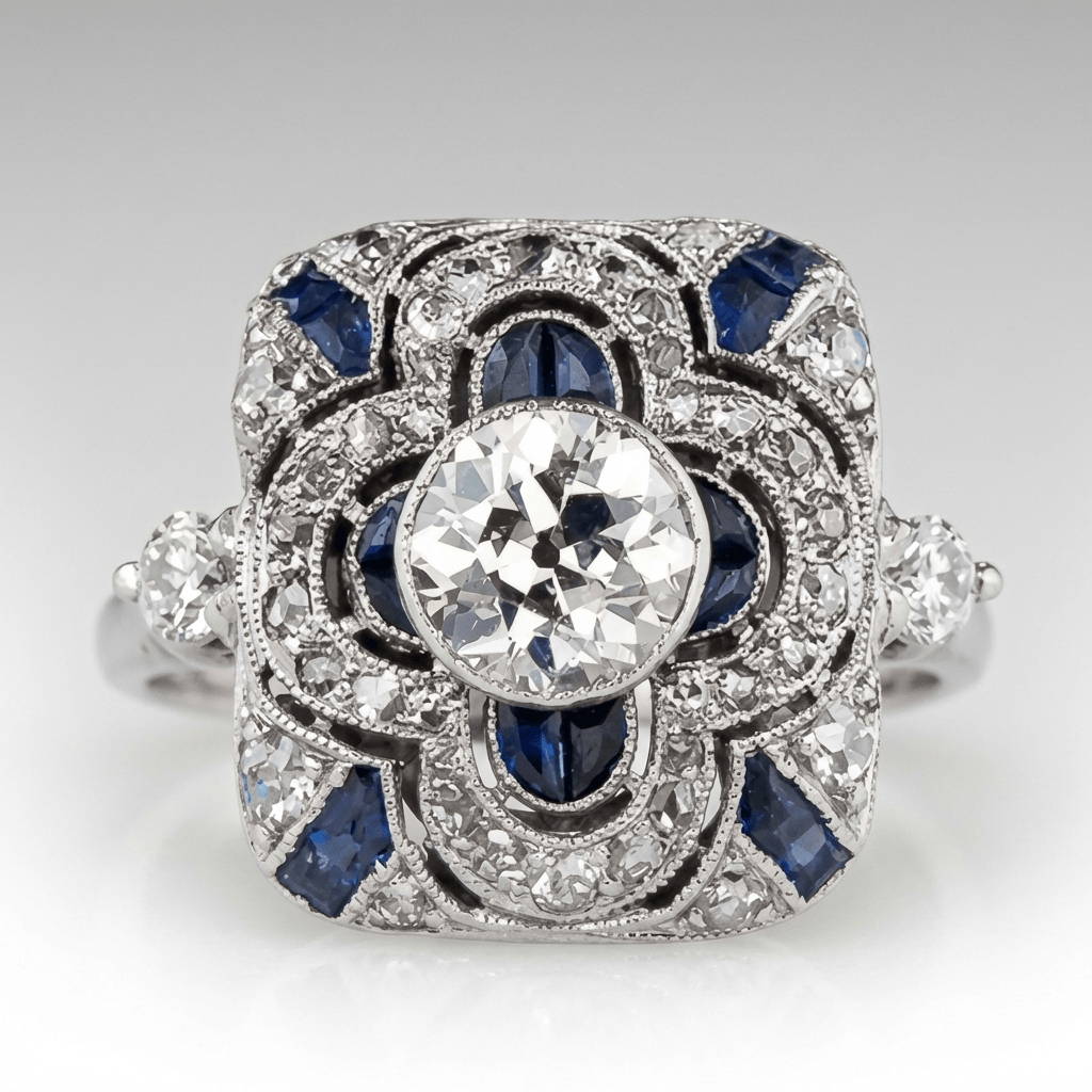 Elegant Sapphire Vintage Ring