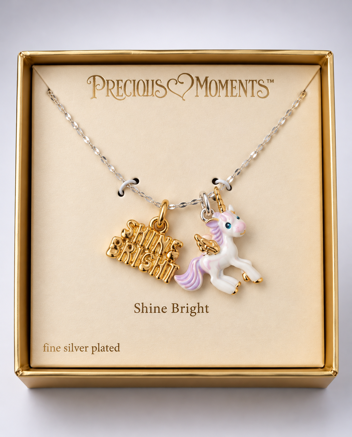 Precious Moments Unicorn "Shine Bright" Necklace