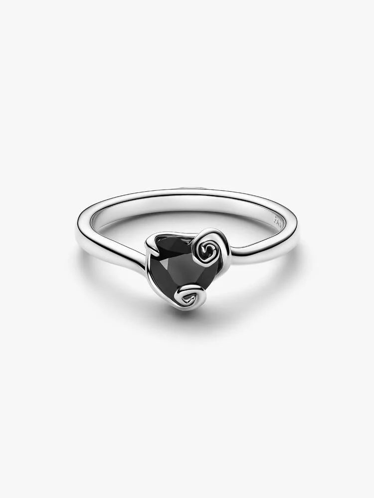 Black Heart Character Statement Ring