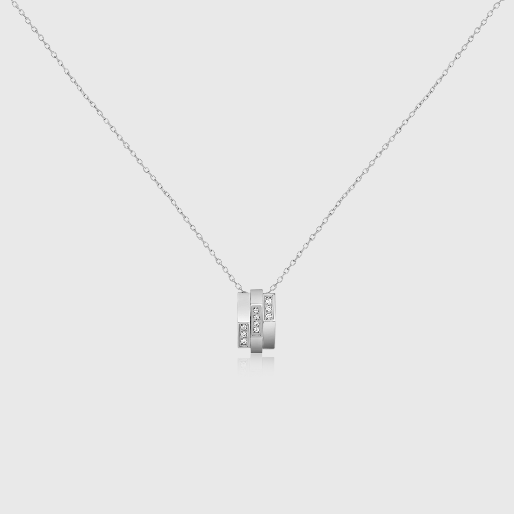 Crystal Geometric Drop Necklace 6