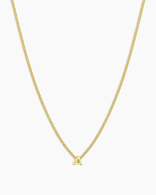 Elegant Alphabet Pendant Necklace