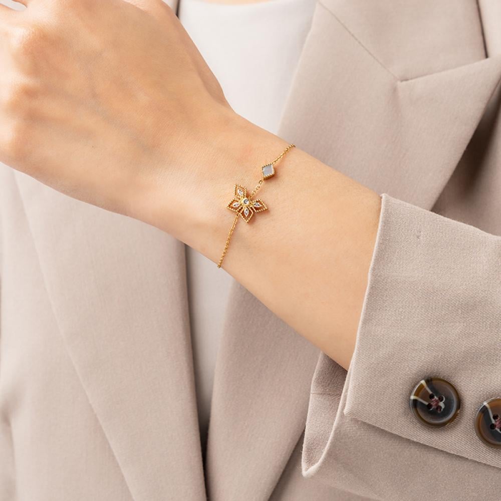 Floral Crystal Adjustable Bracelet 2
