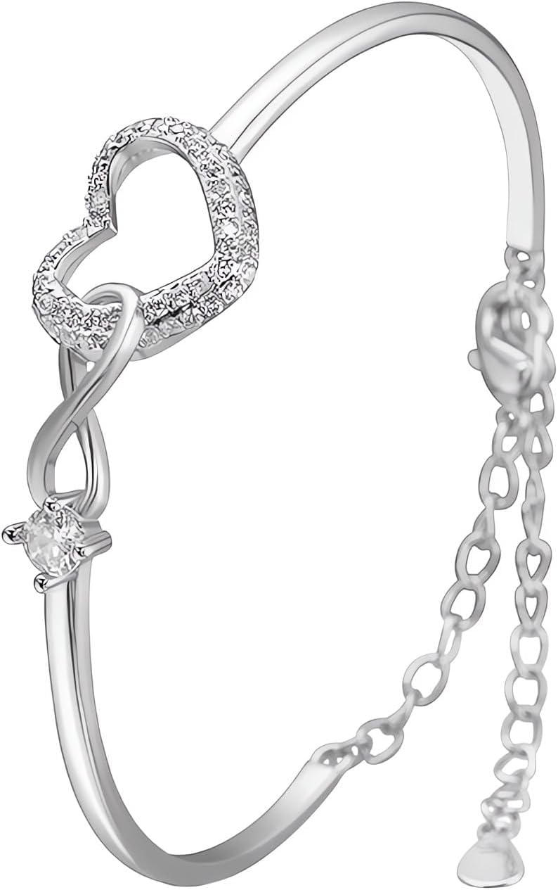 Elegant Infinity Heart Bracelet