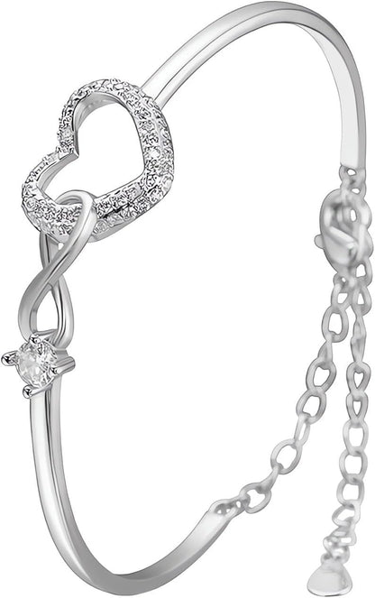 Elegant Infinity Heart Bracelet