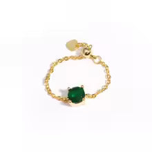 Oval Colored Stone Ring