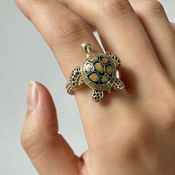 Adjustable Tortoise Ring