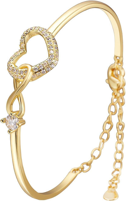 Elegant Infinity Heart Bracelet