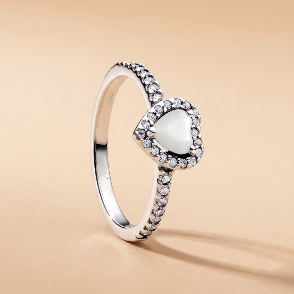Elevated Heart Ring