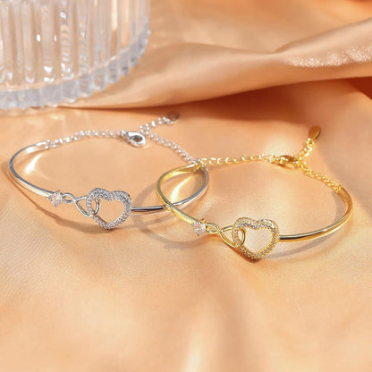 Elegant Infinity Heart Bracelet