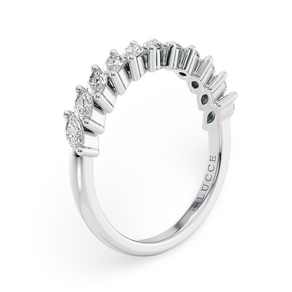 Marquise Diamond Half Eternity Ring