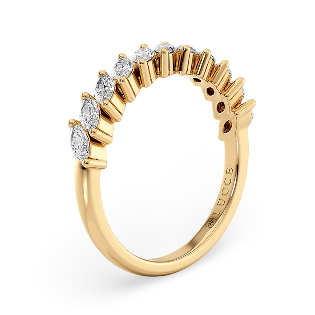 Marquise Diamond Half Eternity Ring