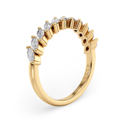 Marquise Diamond Half Eternity Ring