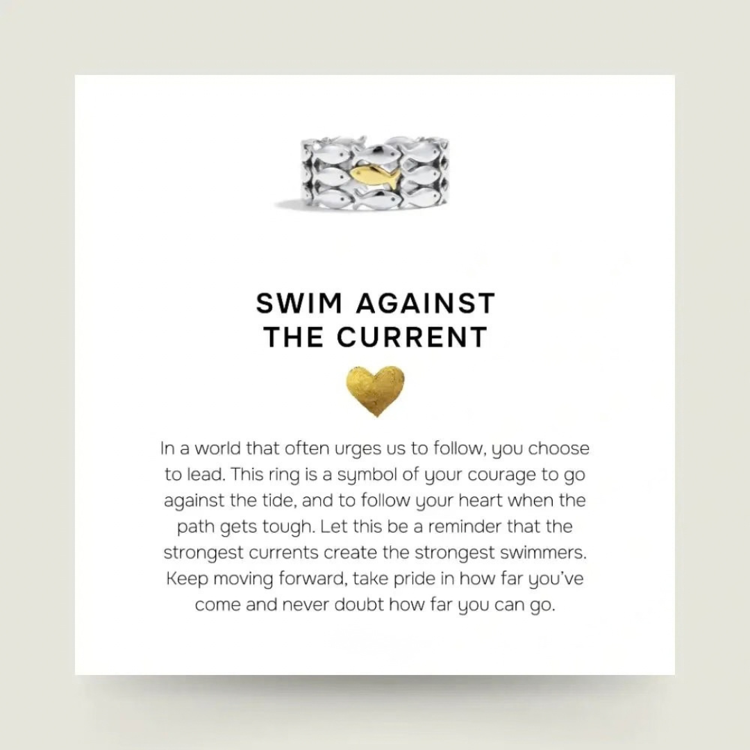 Swim Against The Current Ring