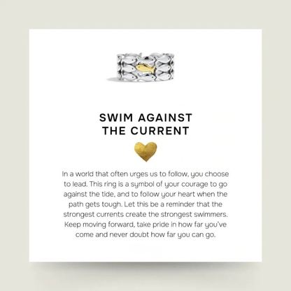 Swim Against The Current Ring
