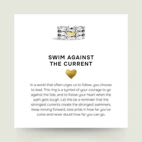Swim Against The Current Ring