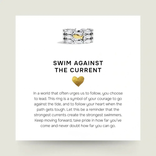 Swim Against The Current Ring