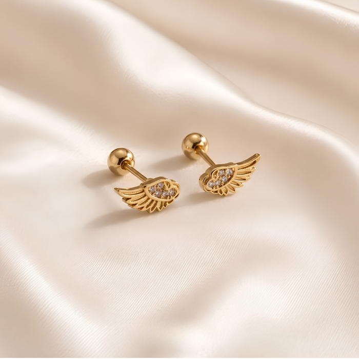 Ethereal Gold Angel Wing Barbells