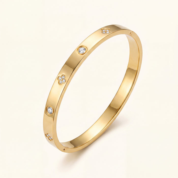 Four-Leaf Clover Bangle