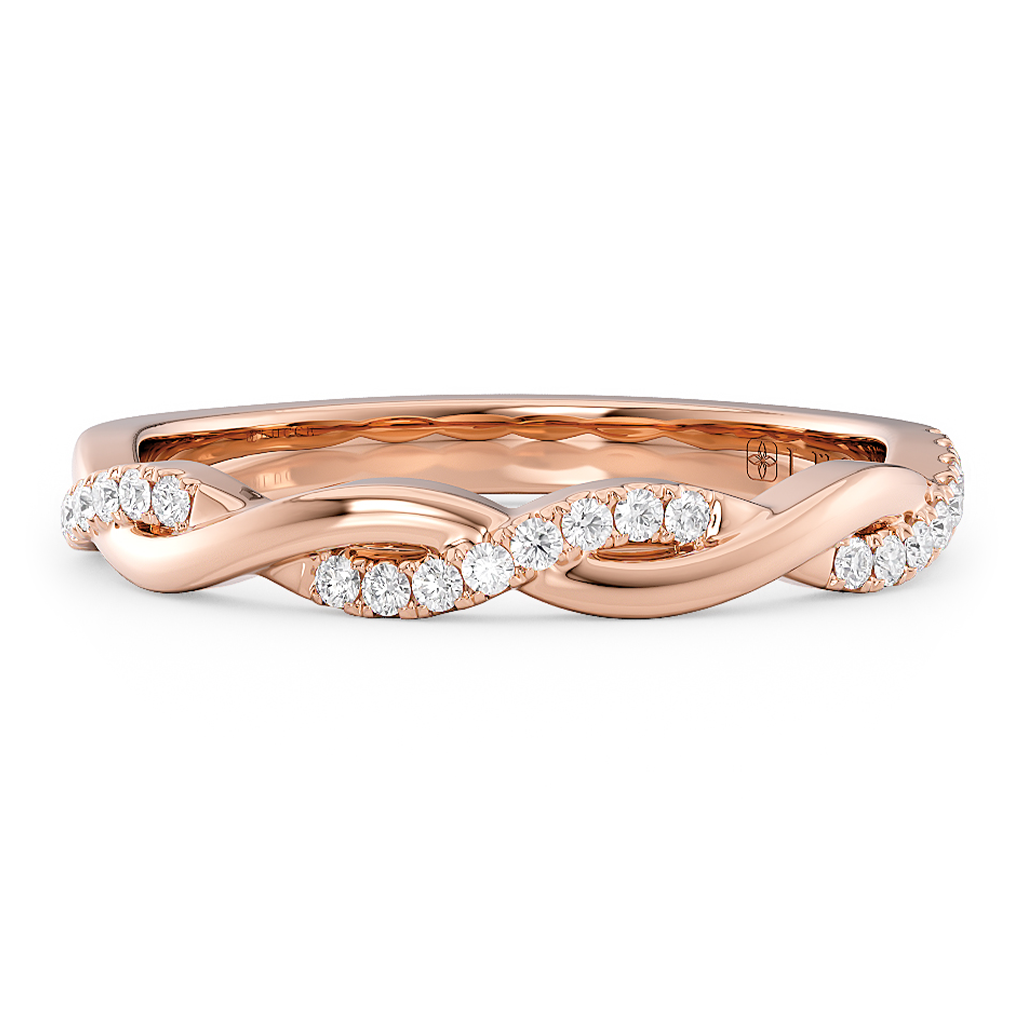 Vine Diamond Pave Eternity Band