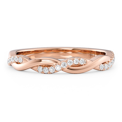 Vine Diamond Pave Eternity Band