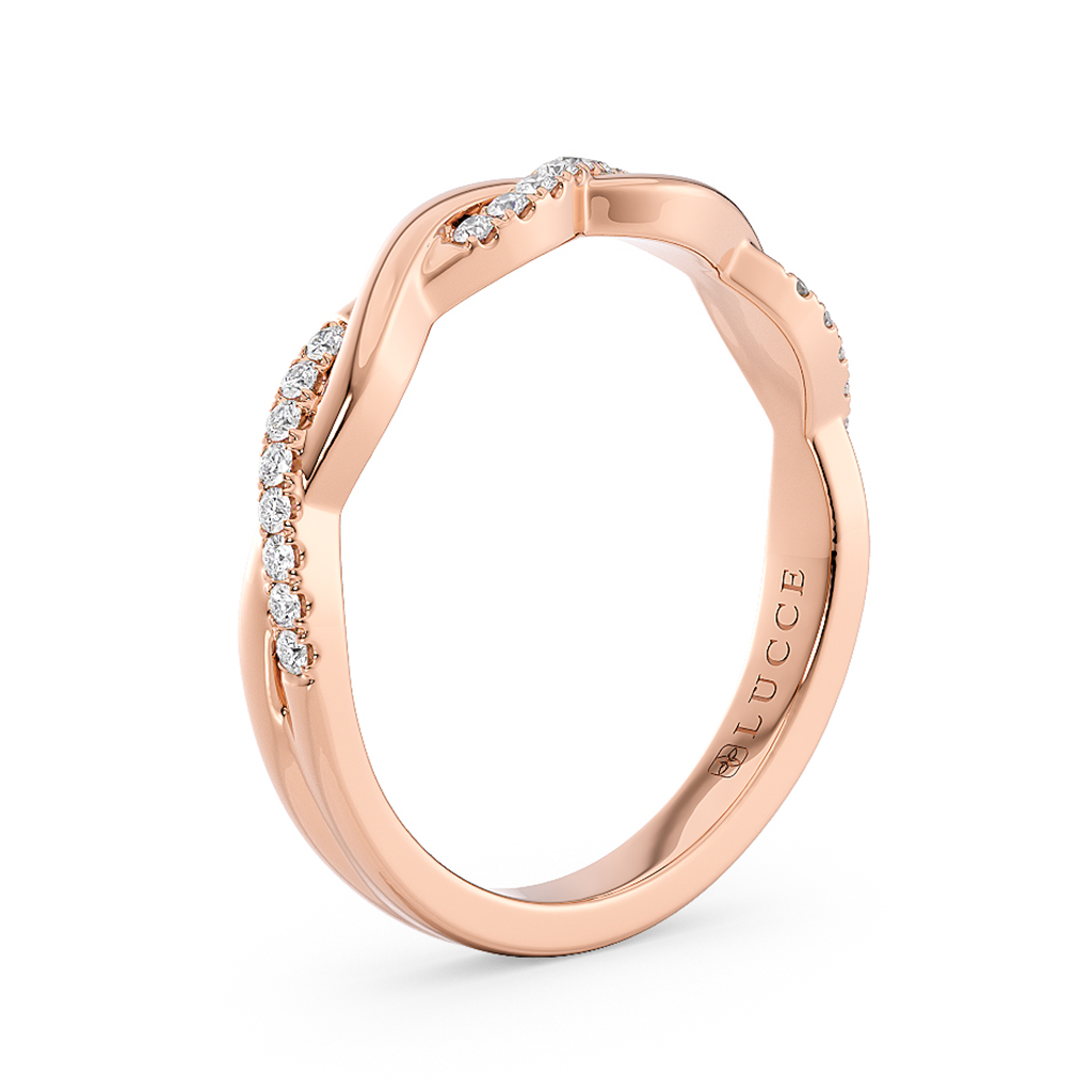 Vine Diamond Pave Eternity Band