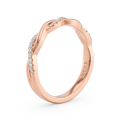 Vine Diamond Pave Eternity Band