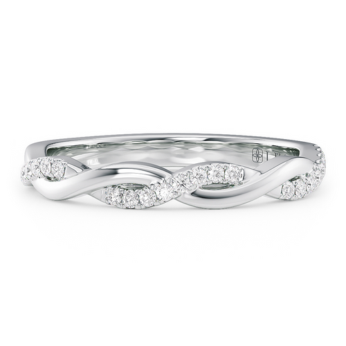 Vine Diamond Pave Eternity Band