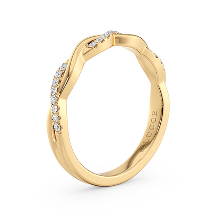 Vine Diamond Pave Eternity Band