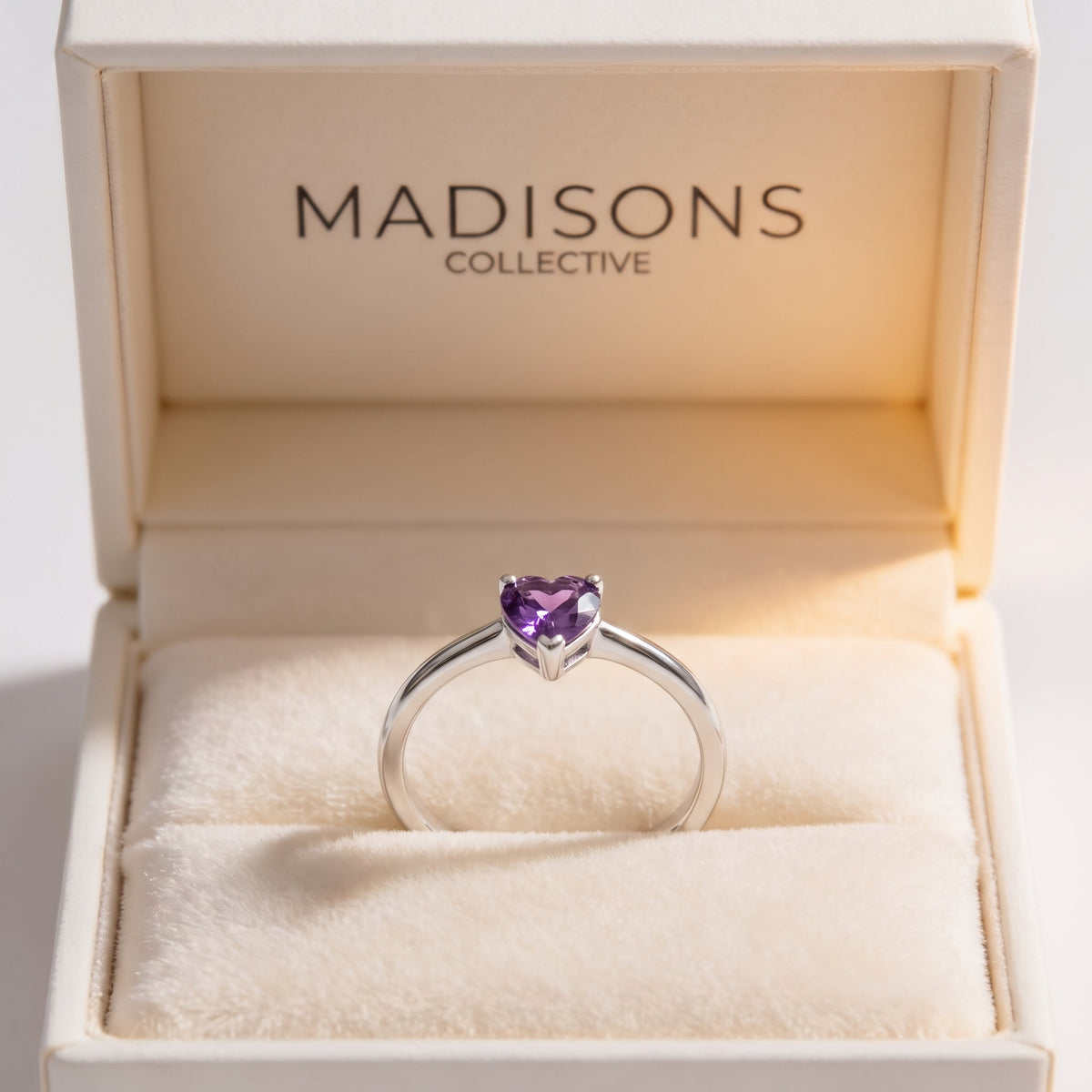Dainty Heart Solitaire Ring