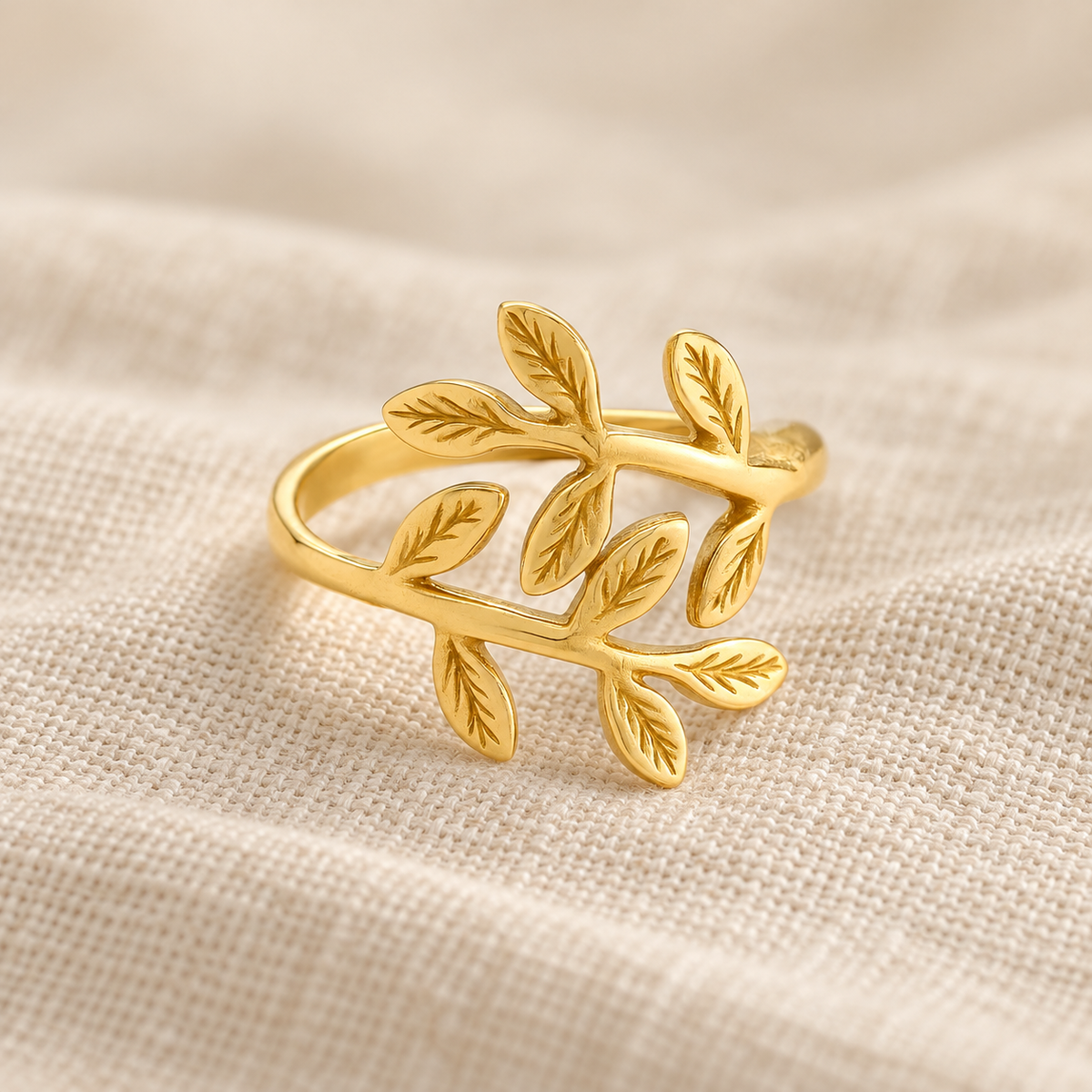 Olive Leaf Wrap Ring