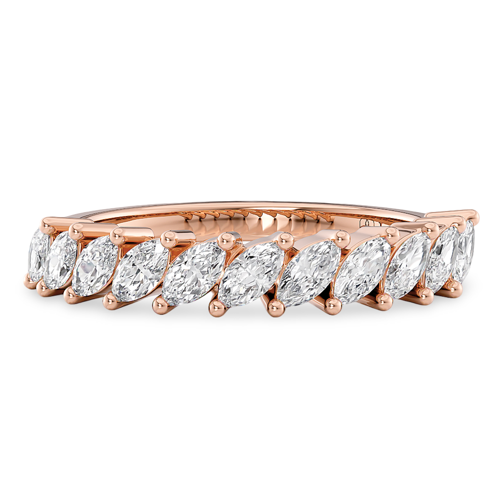 Marquise Diamond Half Eternity Ring