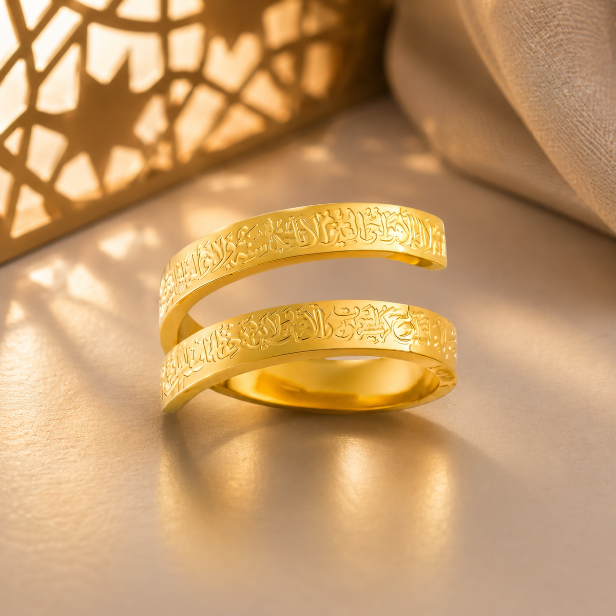 Engraved Spiral Ring