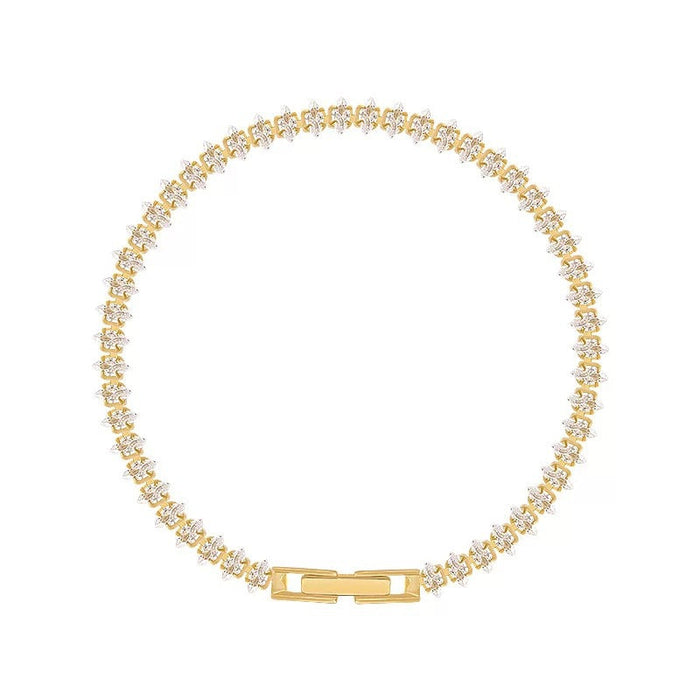Vionelle Marquise Tennis Bracelet – Gold