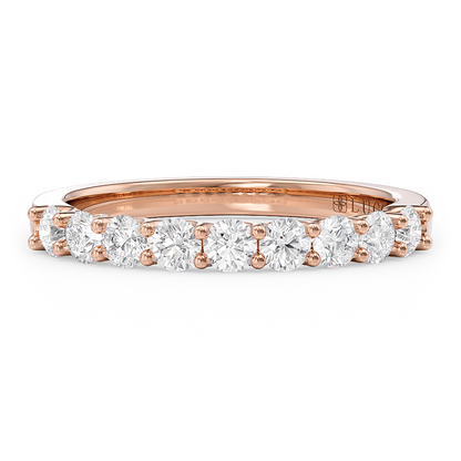 9-Stone Round Diamond Trellis Ring
