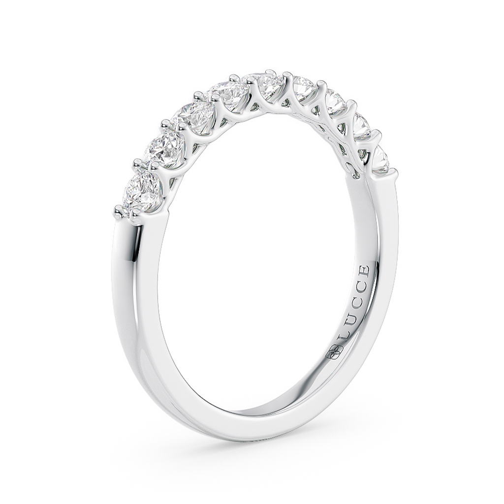 9-Stone Round Diamond Trellis Ring