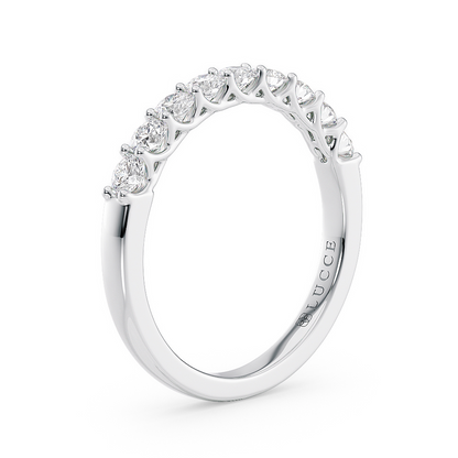 9-Stone Round Diamond Trellis Ring