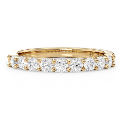 9-Stone Round Diamond Trellis Ring