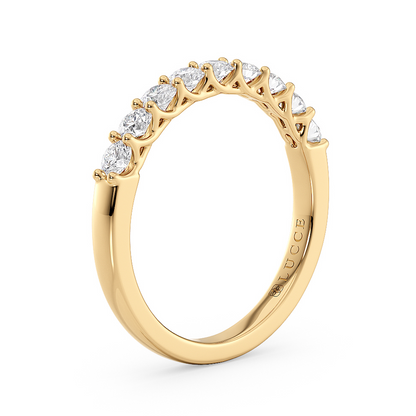 9-Stone Round Diamond Trellis Ring