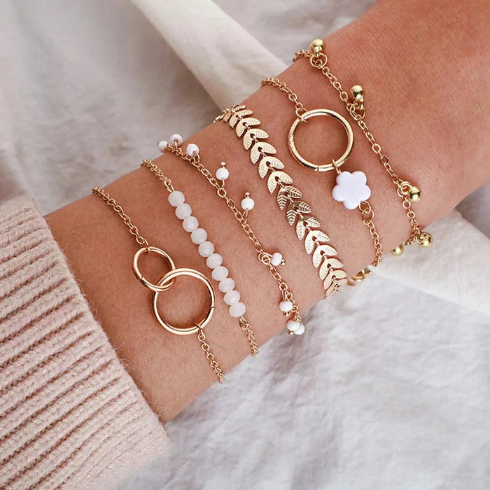Charming Bohemian Gold-Tone Bracelet Set