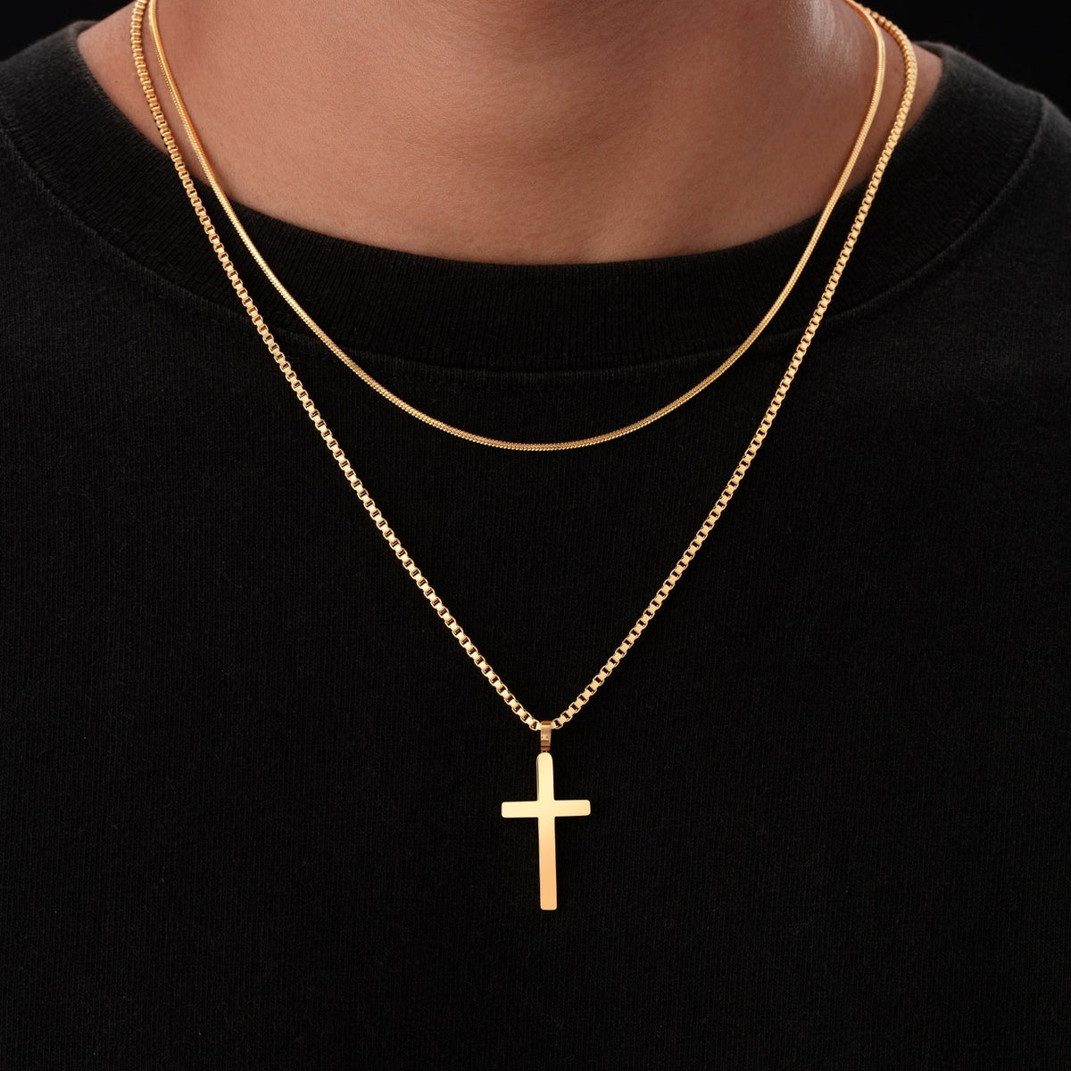 Classic Cross Necklace Duo