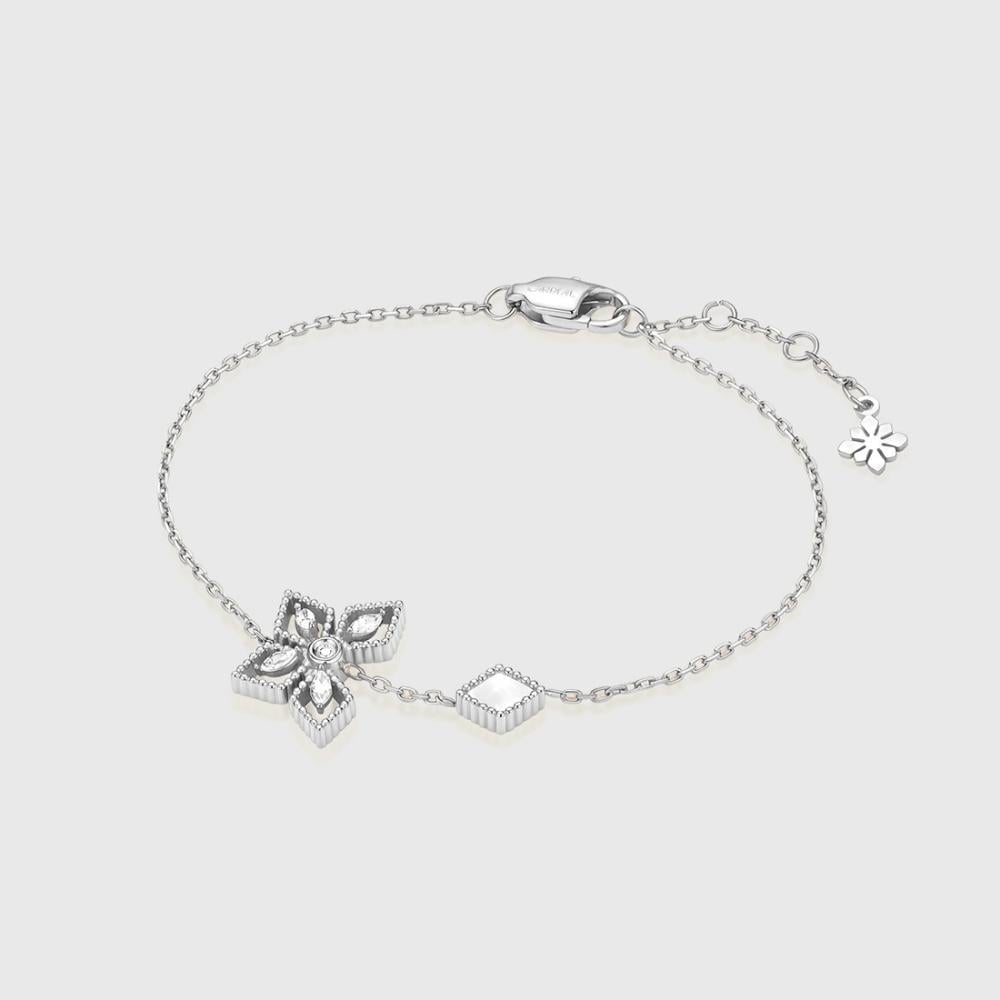 Floral Crystal Adjustable Bracelet 4