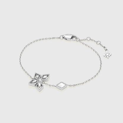 Floral Crystal Adjustable Bracelet 4