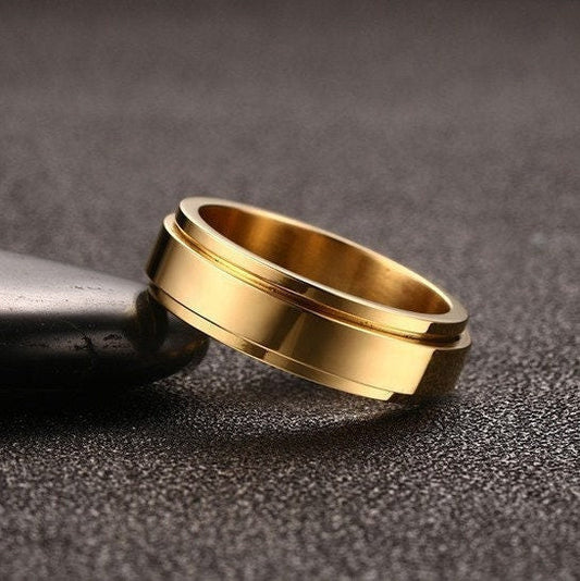 6mm Fidget Spinner Band Ring