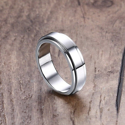 6mm Fidget Spinner Band Ring