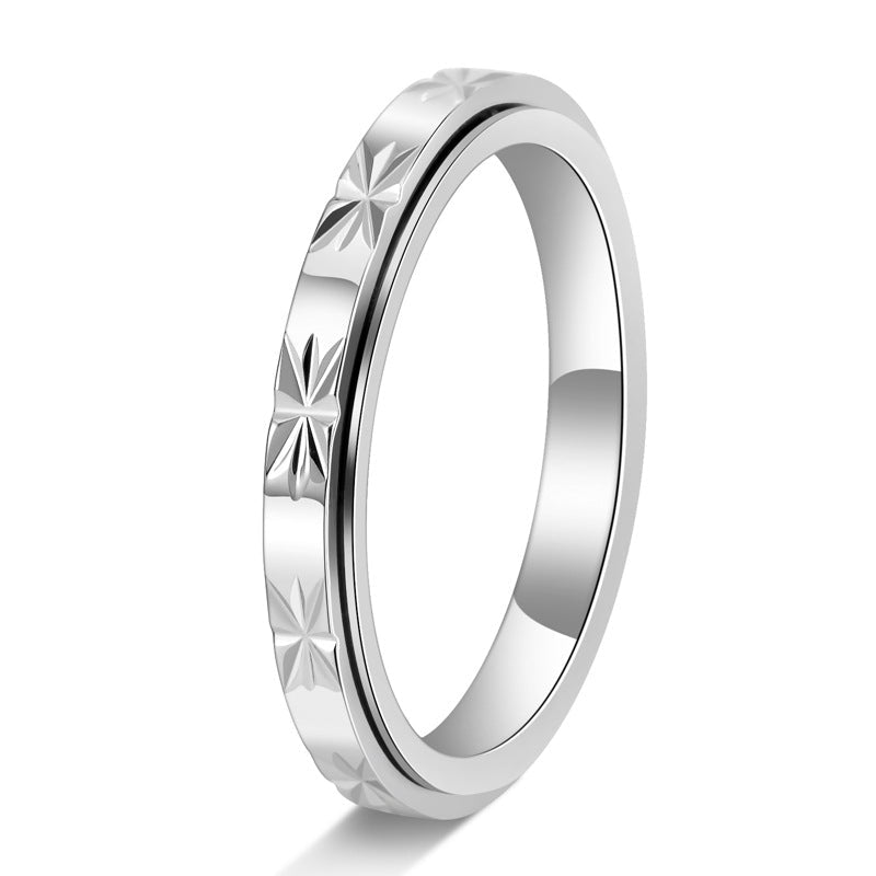 Dainty Fidget Spinner Stacking Band Ring