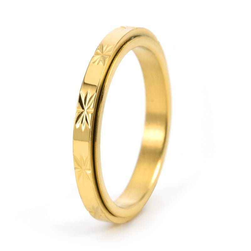 Dainty Fidget Spinner Stacking Band Ring